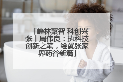 峰林聚智 科创兴张丨周伟良：执科技创新之笔，绘就张家界药谷新篇