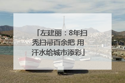 左建丽：8年扫秃扫帚百余把 用汗水给城市添彩