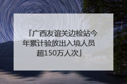 广西友谊关边检站今年累计验放出入境人员超150万人次