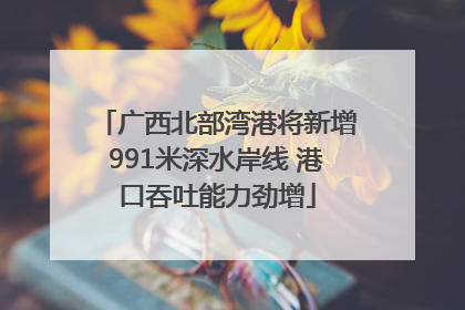 广西北部湾港将新增991米深水岸线 港口吞吐能力劲增