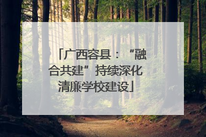广西容县：“融合共建”持续深化清廉学校建设