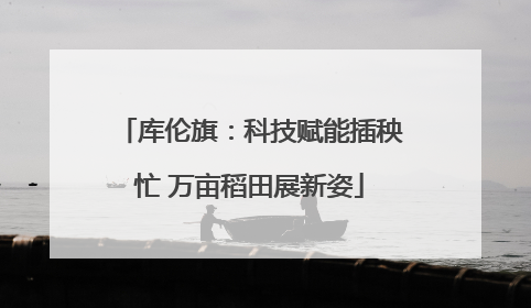 库伦旗：科技赋能插秧忙 万亩稻田展新姿