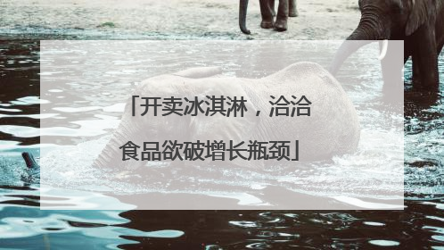 开卖冰淇淋，洽洽食品欲破增长瓶颈