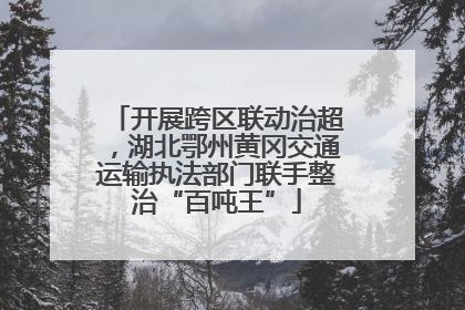 开展跨区联动治超，湖北鄂州黄冈交通运输执法部门联手整治“百吨王”
