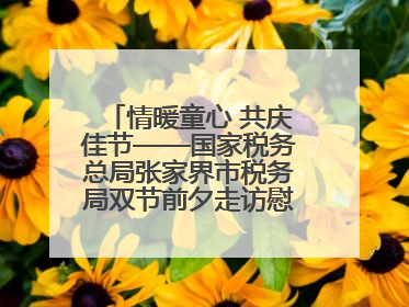 情暖童心 共庆佳节——国家税务总局张家界市税务局双节前夕走访慰问困难儿童家庭