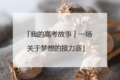 我的高考故事｜一场关于梦想的接力赛