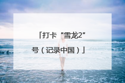 打卡“雪龙2”号（记录中国）
