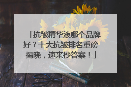 抗皱精华液哪个品牌好？十大抗皱排名重磅揭晓，速来抄答案！