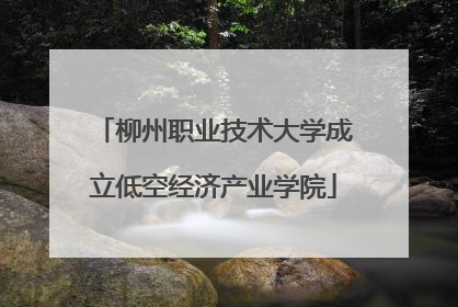 柳州职业技术大学成立低空经济产业学院