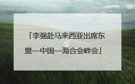 李强赴马来西亚出席东盟—中国—海合会峰会