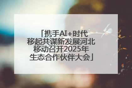 携手AI+时代 移起共谋新发展河北移动召开2025年生态合作伙伴大会