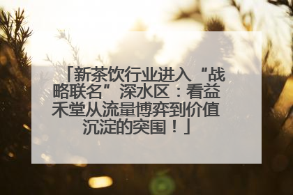 新茶饮行业进入“战略联名”深水区：看益禾堂从流量博弈到价值沉淀的突围！