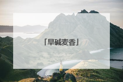 旱碱麦香