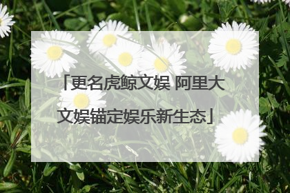 更名虎鲸文娱 阿里大文娱锚定娱乐新生态