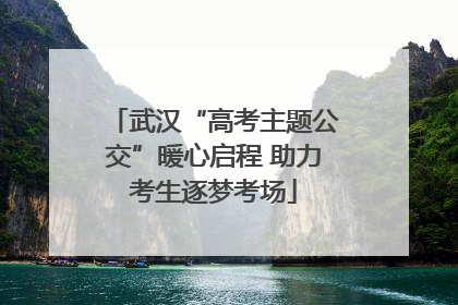 武汉“高考主题公交”暖心启程 助力考生逐梦考场