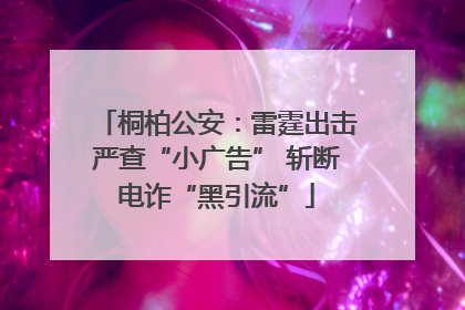 桐柏公安：雷霆出击严查“小广告” 斩断电诈“黑引流”