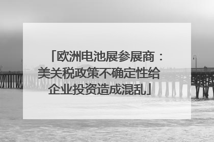 欧洲电池展参展商：美关税政策不确定性给企业投资造成混乱