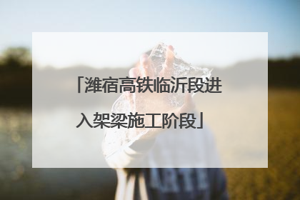 潍宿高铁临沂段进入架梁施工阶段