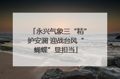 永兴气象三“精”护安澜 迎战台风“蝴蝶”显担当