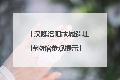 汉魏洛阳故城遗址博物馆参观提示