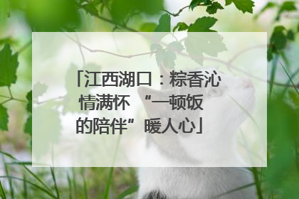 江西湖口：粽香沁 情满怀 “一顿饭的陪伴”暖人心