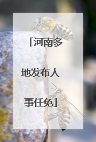 河南多地发布人事任免