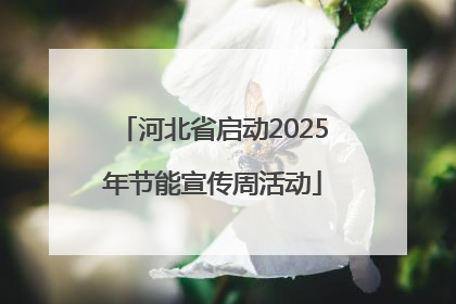 河北省启动2025年节能宣传周活动