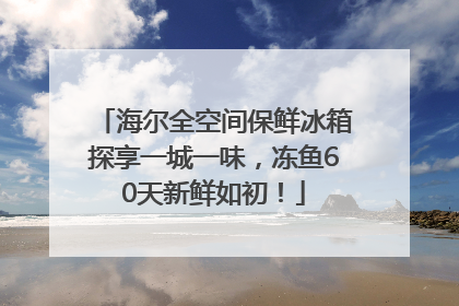 海尔全空间保鲜冰箱探享一城一味，冻鱼60天新鲜如初！