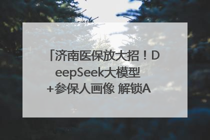 济南医保放大招！DeepSeek大模型+参保人画像 解锁AI医保管家新体验