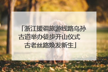 浙江援疆旅游线路乌孙古道举办徒步开山仪式 古老丝路焕发新生