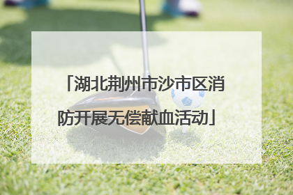 湖北荆州市沙市区消防开展无偿献血活动