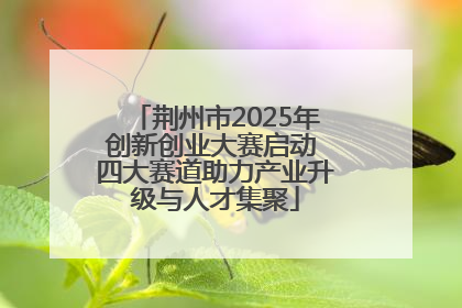 荆州市2025年创新创业大赛启动 四大赛道助力产业升级与人才集聚