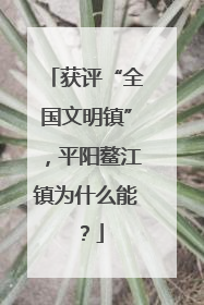 获评“全国文明镇”，平阳鳌江镇为什么能？