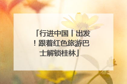 行进中国丨出发！跟着红色旅游巴士解锁桂林