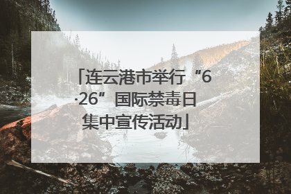 连云港市举行“6·26”国际禁毒日集中宣传活动