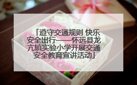 遵守交通规则 快乐安全出行——怀远县龙亢镇实验小学开展交通安全教育宣讲活动