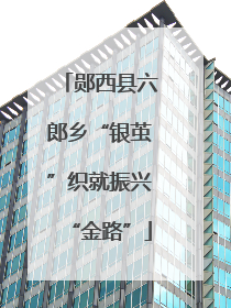 郧西县六郎乡“银茧”织就振兴“金路”