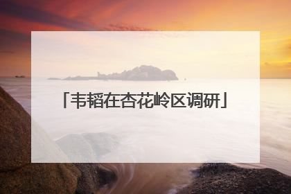 韦韬在杏花岭区调研