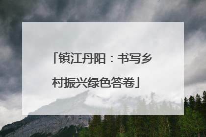 镇江丹阳：书写乡村振兴绿色答卷