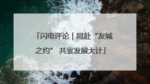 闪电评论｜同赴“友城之约” 共襄发展大计