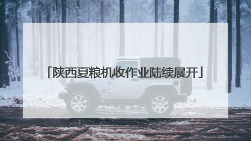 陕西夏粮机收作业陆续展开