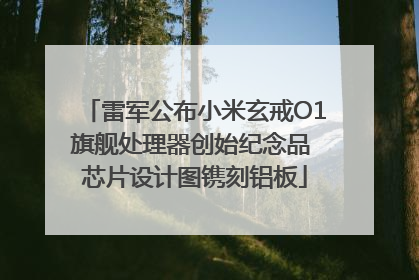雷军公布小米玄戒O1旗舰处理器创始纪念品 芯片设计图镌刻铝板
