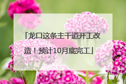 龙口这条主干道开工改造！预计10月底完工