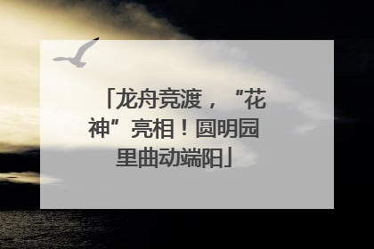 龙舟竞渡，“花神”亮相！圆明园里曲动端阳