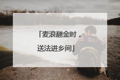 麦浪翻金时，送法进乡间