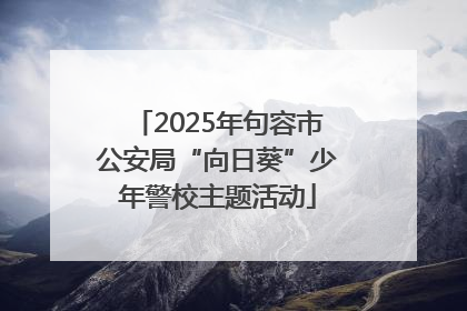 2025年句容市公安局“向日葵”少年警校主题活动