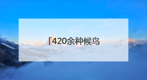 420余种候鸟见证京津冀协同保护绿色之道
