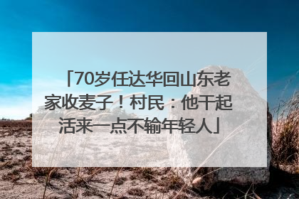 70岁任达华回山东老家收麦子！村民：他干起活来一点不输年轻人
