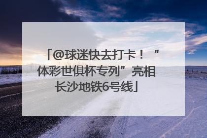 @球迷快去打卡！“体彩世俱杯专列”亮相长沙地铁6号线