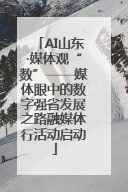 AI山东·媒体观“数”——媒体眼中的数字强省发展之路融媒体行活动启动